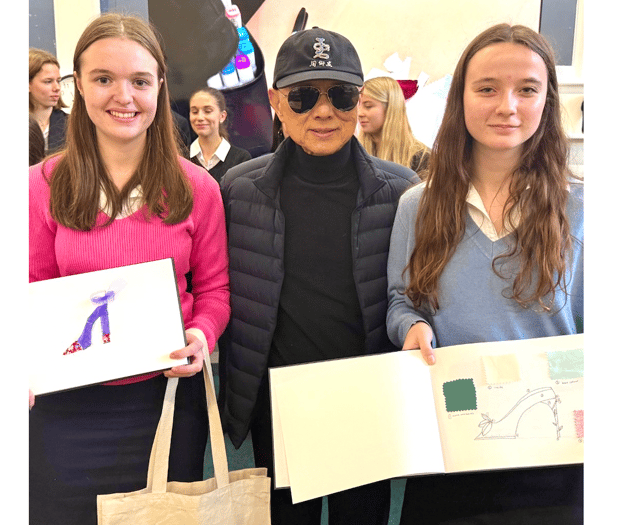 Jimmy Choo wows pupils with workshops