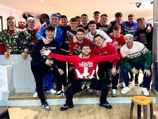 Festive jumpers as Jockeys ride high