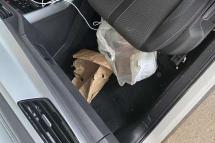 Cocaine was discovered in the footwell of a car being driven by two of the gang members.