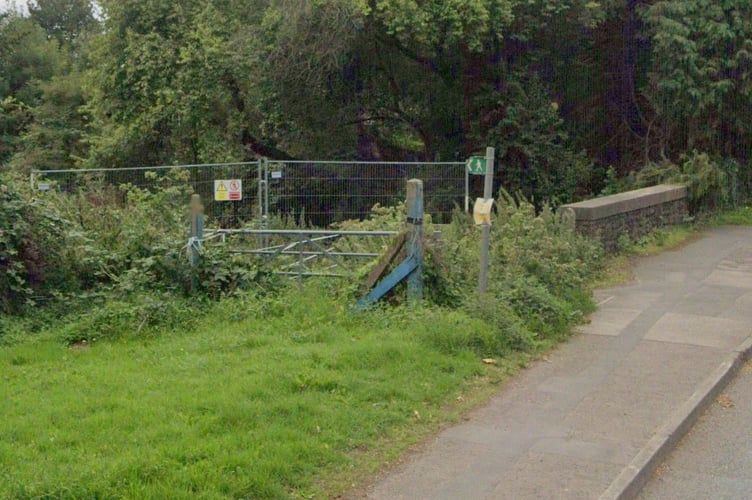 This footpath, running alongside the Neddern Brook in Caldicot, has been closed for around 18 months.