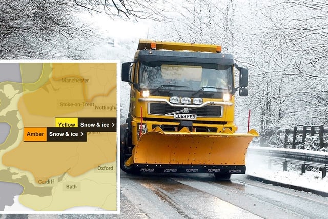 Snow and ice warning upgraded to amber for this weekend