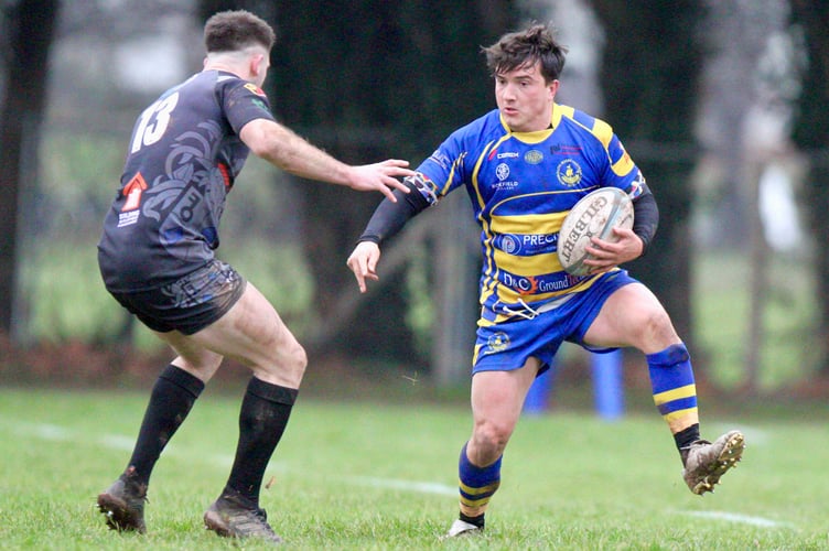 Dancing Dan White scored the try that gave Monmouth two bonus points