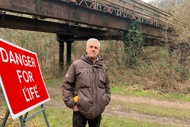 Bridge closure frustration on 50th Wye Valley Walk milestone