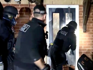 Three teens and man held in drug raids