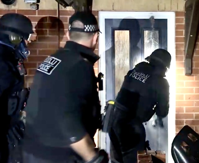 Three teens and man held in drug raids