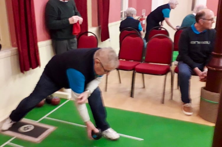 Ewart Hawkins in action for Dingestow against Magor