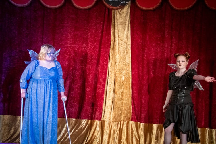 The Good Fairy (Lucy Reynolds) and Bad Fairy  (Megan Evans).