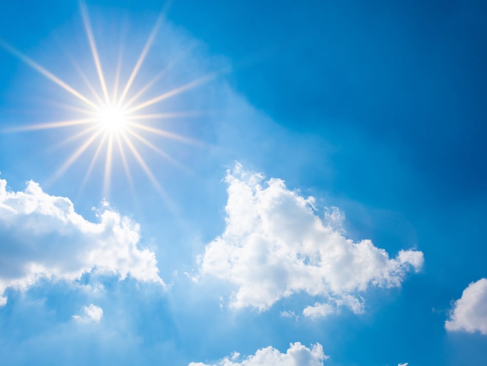 Sunny weather today and tomorrow with little rain expected