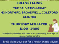 Drop in vet clinic heading to Coleford