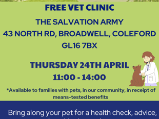 Drop in vet clinic heading to Coleford