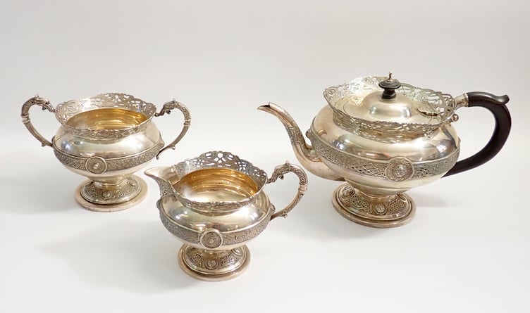 Irish Silver Tea Service