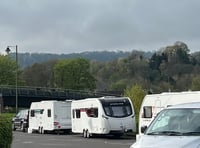 Numerous caravans have created restrictive access to bays in Monmouth 