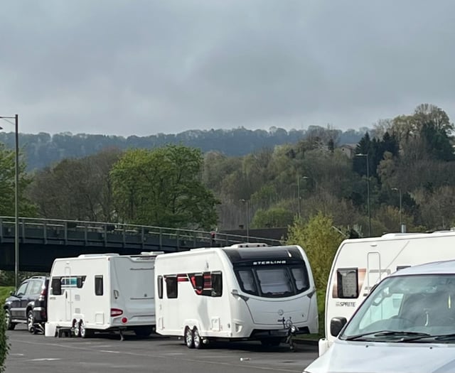 Numerous caravans have created restrictive access to bays in Monmouth 