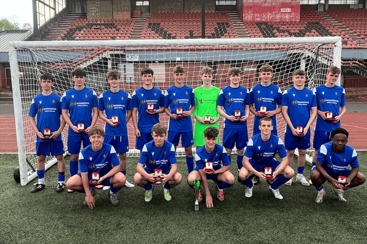 Monmouth Comprehensive's senior football team won the Gwent Schools U19 Cup a week after landing the Welsh Schools Cup