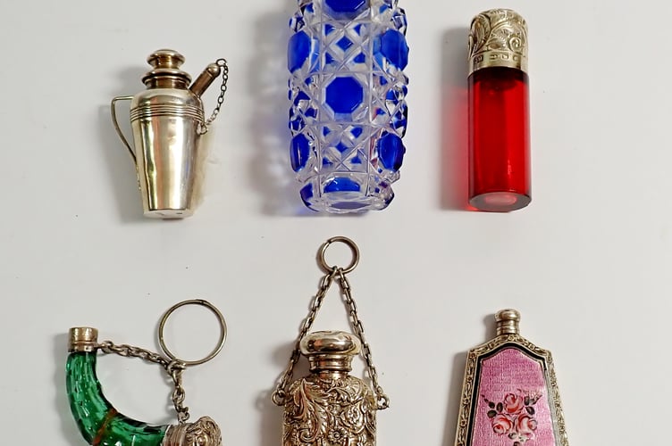 Selection of Victorian Scent Bottles 