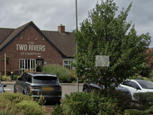 Gridlocked traffic due to unauthorised traffic lights on A48 Chepstow