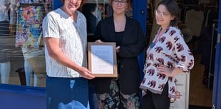 Volunteer pens sonnet for Chepstow shop