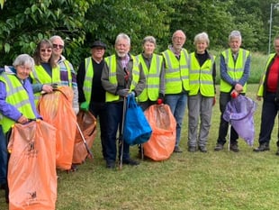 Chepstow volunteers praised for litter collection