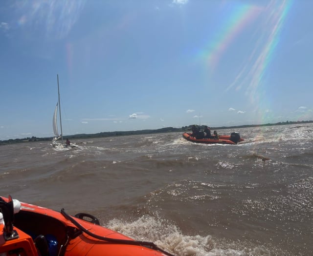 Two saved by emergency services as catamaran capsizes