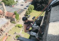 Rosalyn leads the way at charity abseil