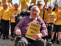 Monmouthshire carers protest review contracts