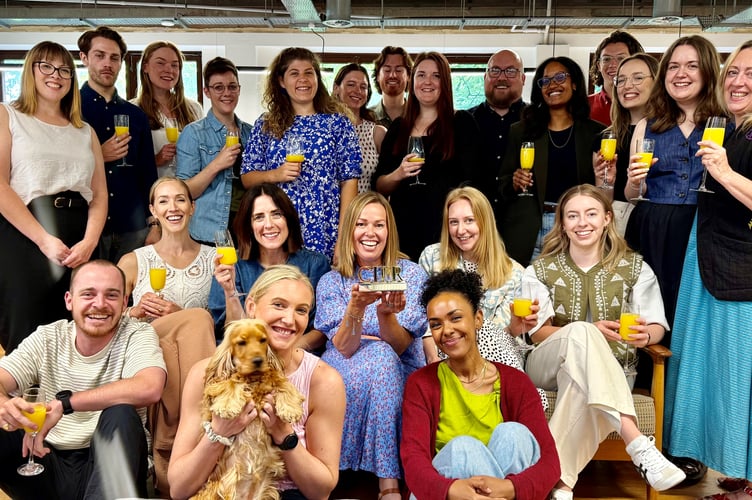 The Cowshed team celebrate being named UK PR Consultancy of the Year 2025