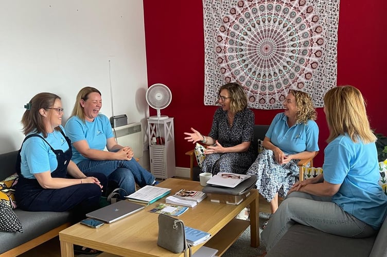 Catherine Fookes meeting with Gwent Carers