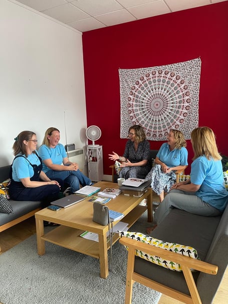 Catherine Fookes meeting with Gwent Carers