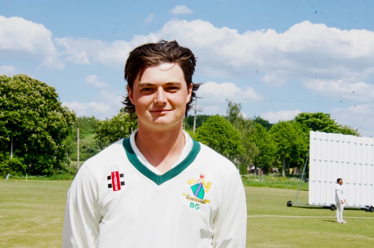 Ben Giddy was one of two Westbury bowlers to take three wickets against Cam.