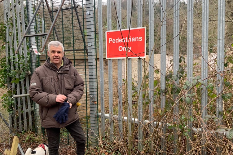 Cllr Sid Phelps at Black Bridge