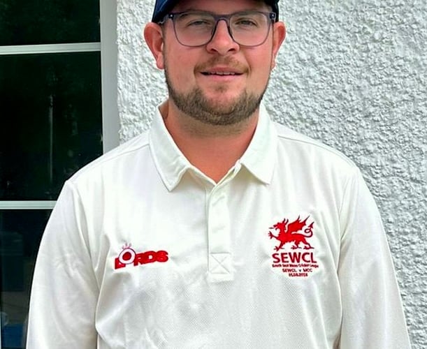 Lewys Jones, who played for South East Wales CL against the MCC earlier this month, took four wickets for Chepstow  