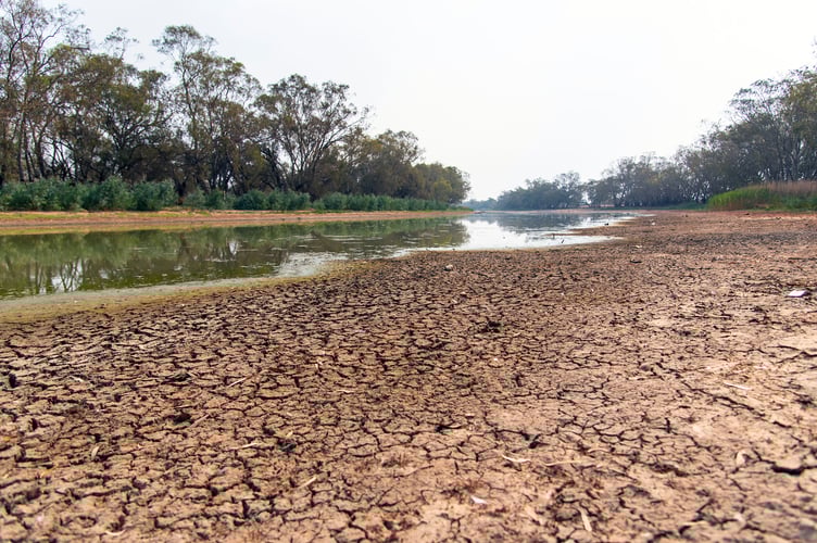Dried up waterway