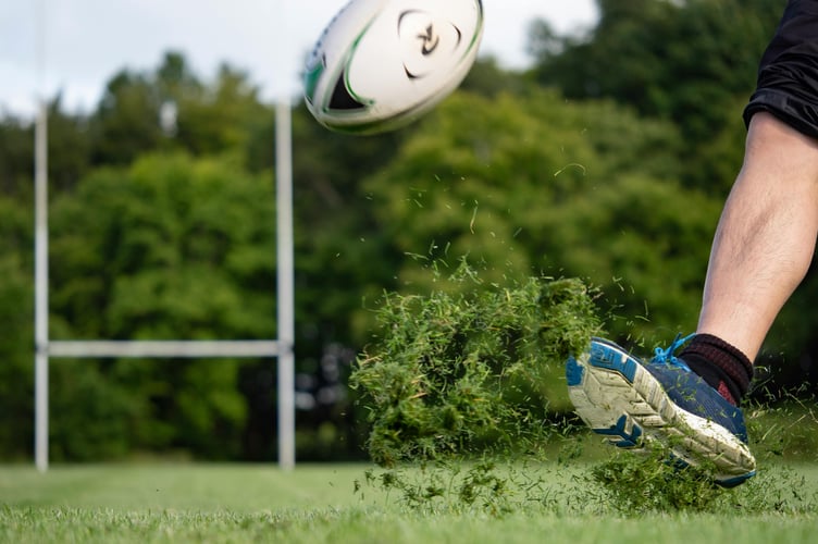 Rugby ball kick