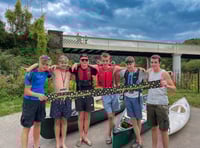 Teens canoe 90 miles for charity