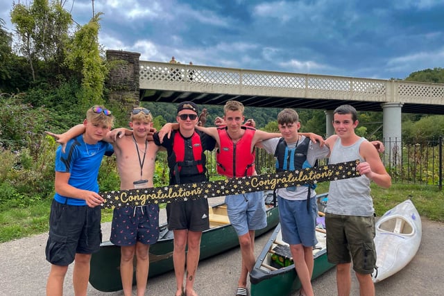 Teens canoe 90 miles for charity