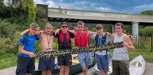 Teens canoe 90 miles for charity