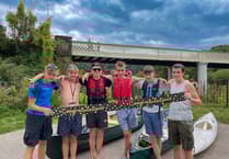 Teen canoeists paddle for cancer charity