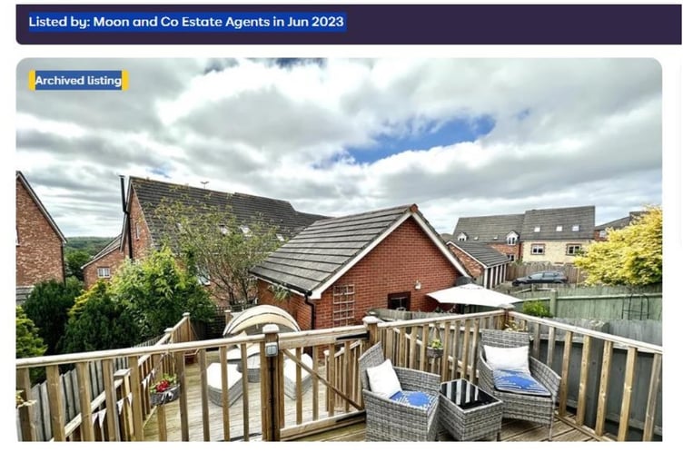 The decking on the Moon and Co website