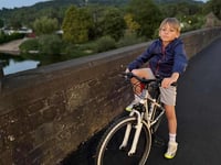 Ukrainian boy's bike replaced in Monmouth