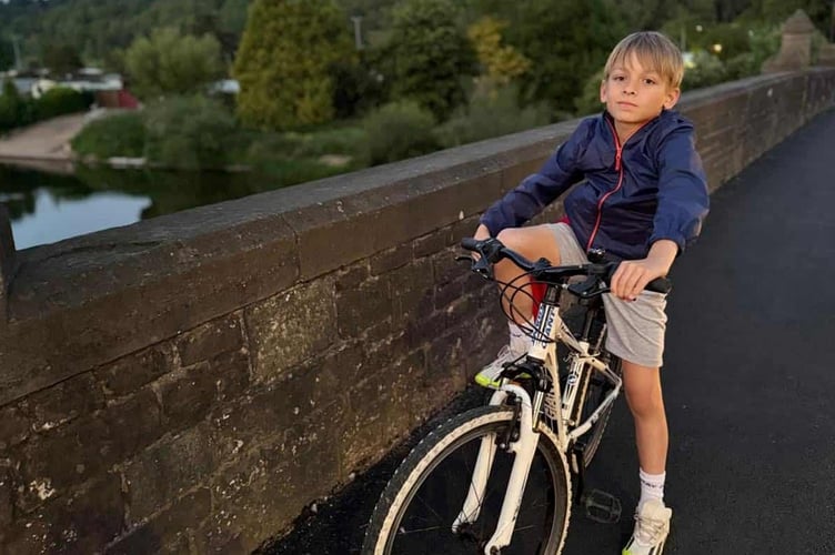 Mark on the bike that was stolen