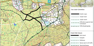 Monmouthshire paths close for tree work