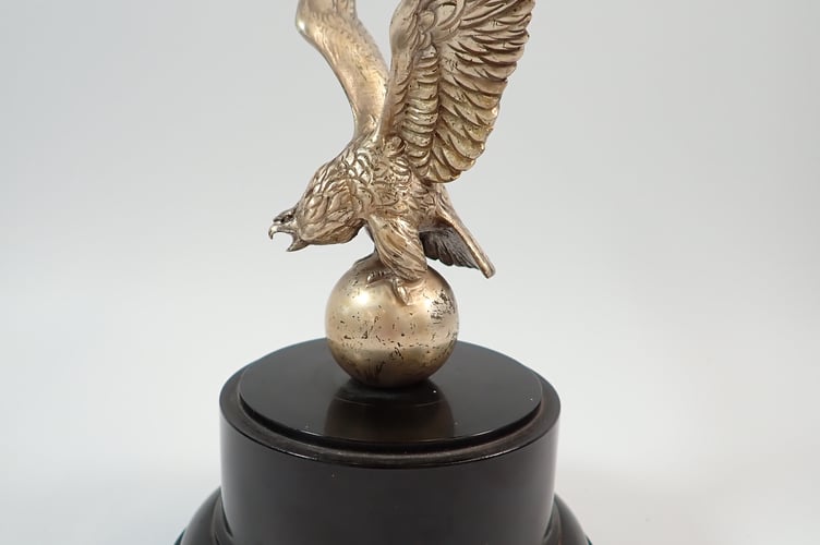 Lejeune Eagle Car Mascot