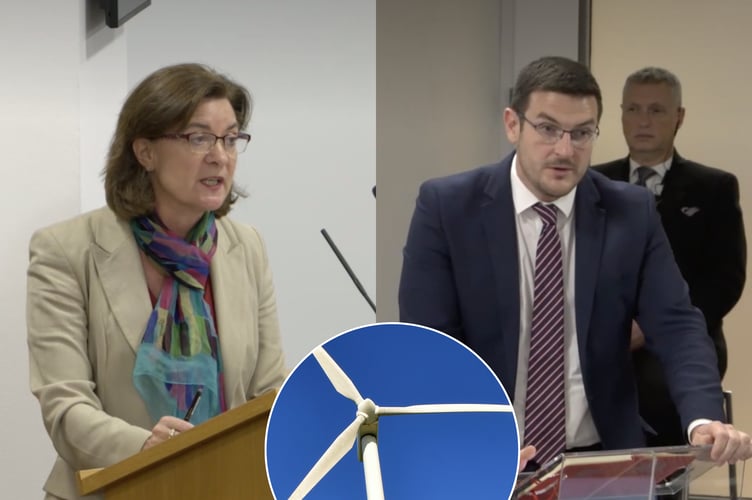 Powys will play a part in Wales’ renewable energy drive, says First Minister Eluned Morgan, amid debate over onshore wind farms with James Evans MS