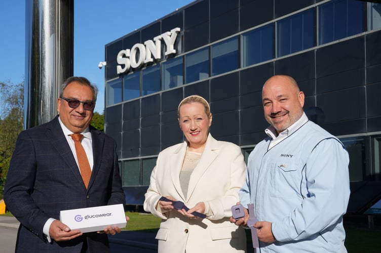 (left to right) Sabih Chaudhry, Rebecca Evans and Ian Worgan