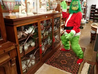 The Grinch pays a pre Christmas sale visit to Smiths