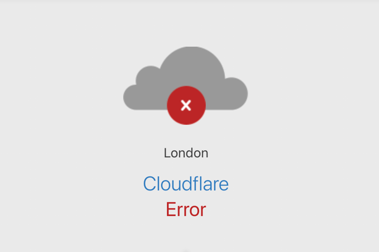 Cloudflare issue