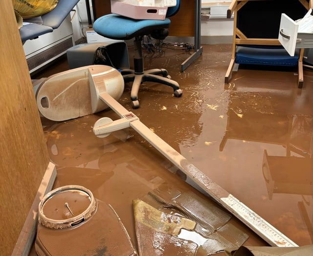 Flooded doctors surgery provides update as clean-up goes on
