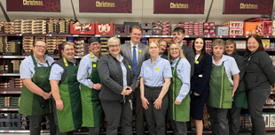 Waitrose welcomes customers again after Storm Claudia deluge