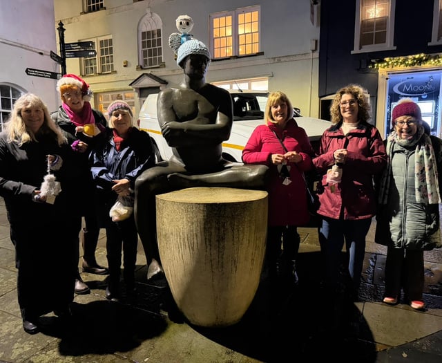 Chepstow Knitters spread festive cheer