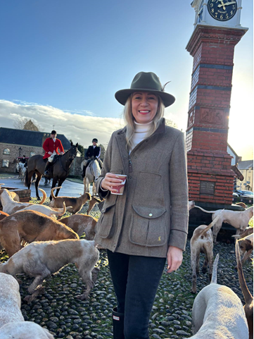 Laura Anne Jones at the trail hunt in Usk 2025